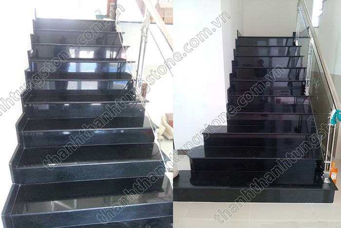 Các mẫu cầu thang đá kim sa hiện nay 
